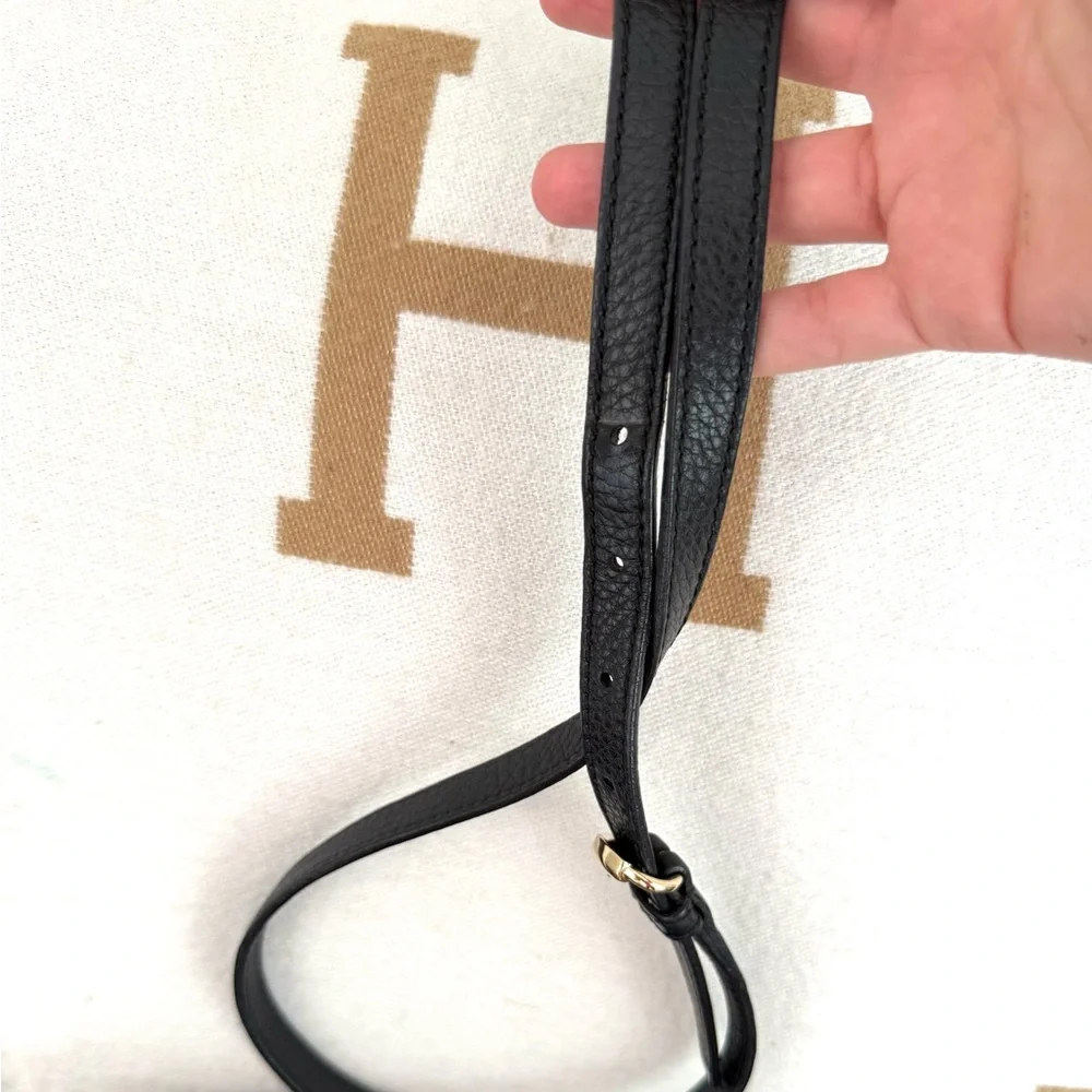 Gucci authentic disco soho crossbody bag black leather small size tassels - Picture 14 of 16